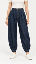 Dark Indigo Balloon Jeans