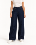 Midnight Indigo Wide-Leg Jeans