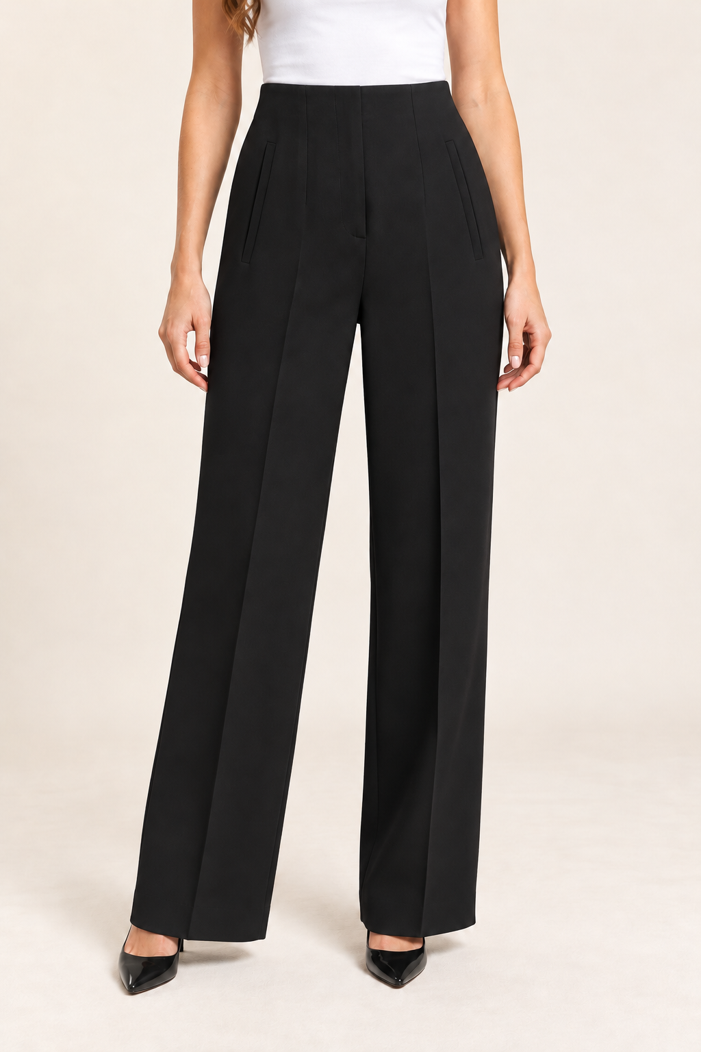 Black Wide Legs Trousers